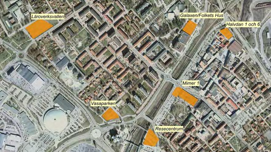 Studerade lokaliseringslägen Sida 2 (8) Sammanfattande kommentar Av de identifierade och analyserade lägena är det egentligen två som är värda att utreda vidare, nämligen Galaxen och Mimer 1.