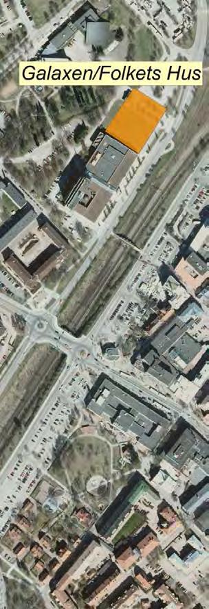 Sida 6 (8) Galaxen, hotell & konferens/folkets Hus Läget är centralt, norr om centrum och på gångavstånd från Resecentrum.
