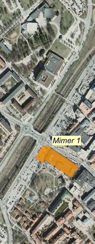 Sida 8 (8) Mimer 1 vid Liljekvistska parken och Stationsgatan (fd Domus, Stationsgatan) Läget är mycket centralt, med direkt anslutning till omstigningsplats för lokala linjetrafiken ned buss på