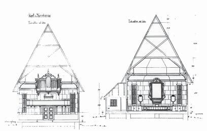 Händelsehistorik 1929 Ritningar till kapell och klockstapel. Arkitekt Göran Pauli, Stockholm. (ATA) 1930 Invigning av kyrkan i maj.