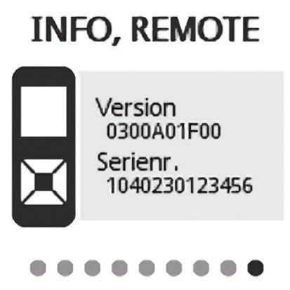Visa systeminformation ENDAST UTÖKAT LÄGE I utökat läge kan du visa systeminformation som t.ex.: Remote Assistant-version processorversion serienummer. För att visa systeminformation: INSTÄLLNINGAR 1.
