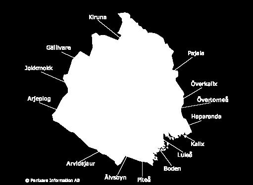 I Norrbotten bor det cirka 250 000 människor, 2,5 % av landets befolkning, som till övervägande del bor i länets tätorter.