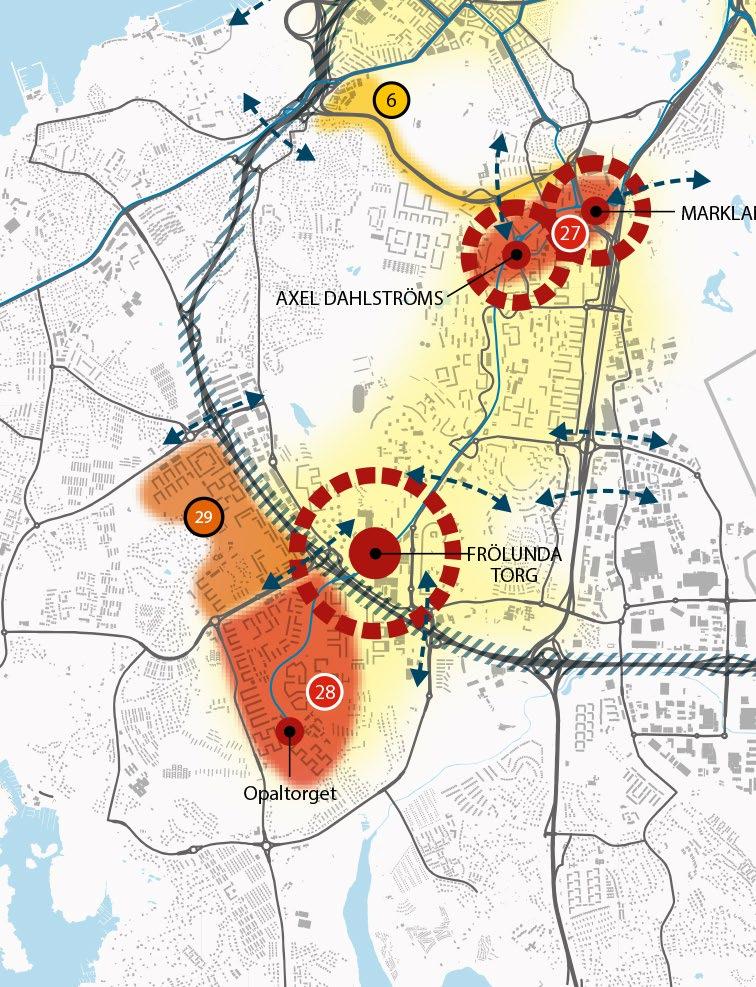 Vid sidan av Tynnered pågår också ett omfattande planprogram för Frölunda Torg med ca 3 000 bostäder.