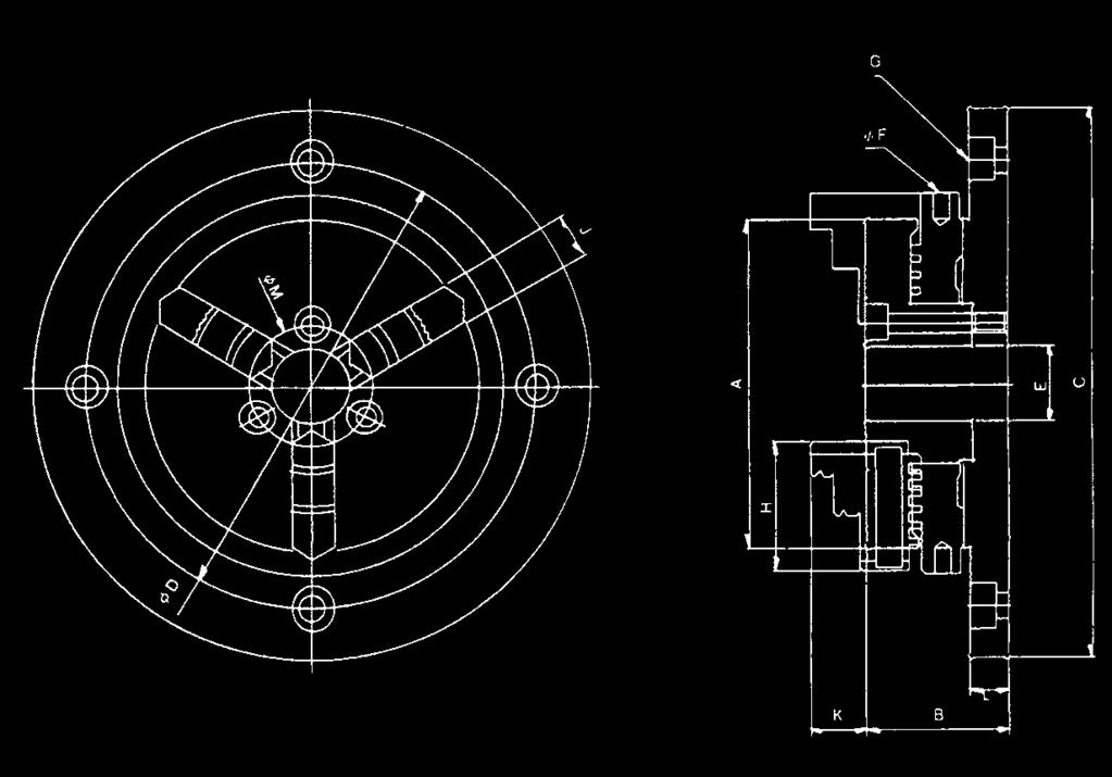 Dimension & Specifikation Brutto vikt Max Spännområde Modell A B C D E F G H J K L M (kg) clamping Ø SE - 02 63 28 118 91 16 4 4-M5 27 8 13 8 26 1,2 Ø0,8 - Ø63 SE - 03 85 37 143 116 20 4 4-M6