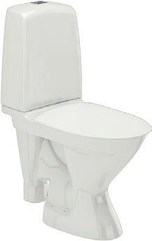 WC-stolar 43 Ifö Spira 6260 2/4 l med dolt S-lås. Mjuksits.