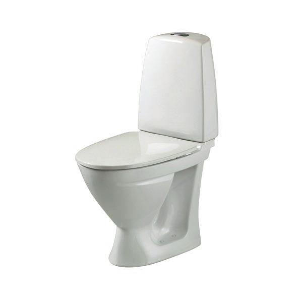 Gustavsberg Estetic 8300 Hygienic Flush 2,5/4 l med universallås. Ceramic Plus ytbehandling.