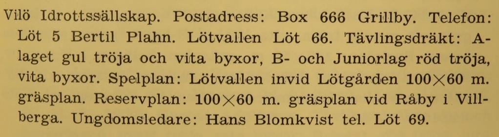 Säsongen 1953/54 Serieindelningen inför 1953 / 1954 gav till resultat att Wilö flyttades över från den västra gruppen till Mälardalsserien.