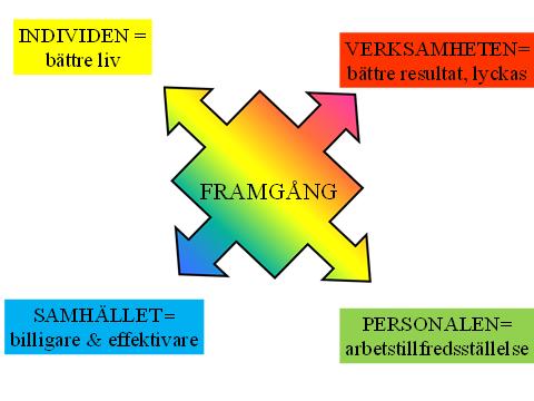 Beroende på vilket perspektiv man utgår från erhåller man alltså helt olika svar då vi diskuterar begreppet framgång i samband med samverkan kring rehabfrågor.