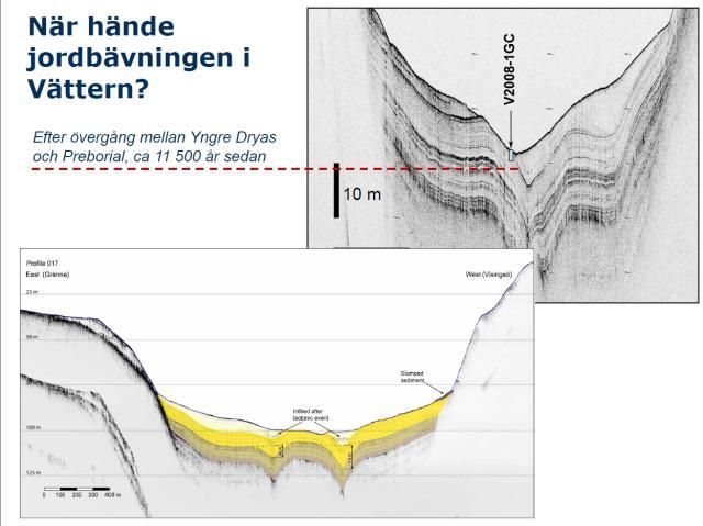 Martin Jakobsson, Stockholms Universitet SENASTE OM VÄTTERNS GEOLOGISKA BOTTNAR: ENORMA JORDSKALV, SKRED OCH TSUNAMIS Just nu bedrivs det internationellt uppmärksammad geologisk forskning i Vättern,