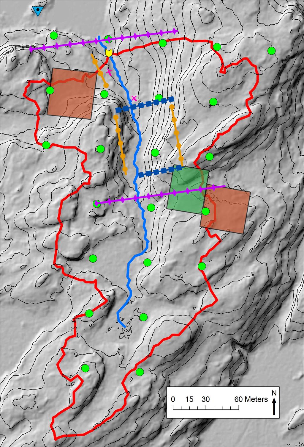 6.1 Gårdsjön - SE-04 IM-området i Gårdsjön är ett litet avrinningsområde (F1) om knappt 0,04 km 2, dominerat av tunna (0-0,7 m) moräntäcken med hög frekvens sten och block.