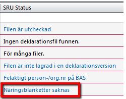 Kanske ska det bara vara en huvudblankett i deklarationen och då är det bara att låta den vara eller bocka ut SRU inlämning under fliken