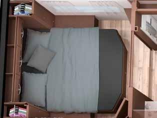 PLANLÖSNINGAR SOVRUM För sovrummet står fyra olika sänglösningar till förfogande.