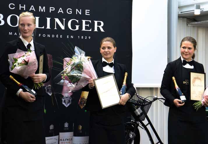 59 Tvåa, etta, trea. Åsa Sjölander, Sofia Castensson och Ellen Franzén var årets finalister i Lily Bollinger Award.