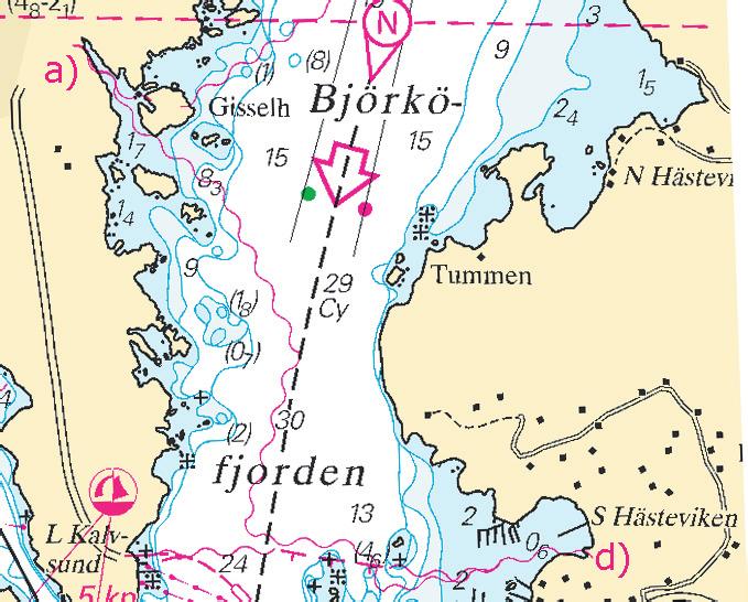 Nr 314 10 * 6500 Sjökort/Chart: 931 Sverige. Kattegatt. Göteborgs skärgård. Björkö. Sjökabel. En sjökabel har lagts ut mellan Björkö och Hästevik.