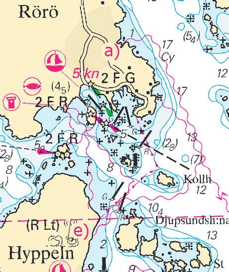 11 Nr 314 Sweden. Kattegat. Göteborg archipelago. Rörö. Hyppeln. Submarine cable. Submarine cable established between Rörö and Hyppeln.