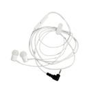 Stereoheadset Vita gummiproppar, 2,5 mm kontakt