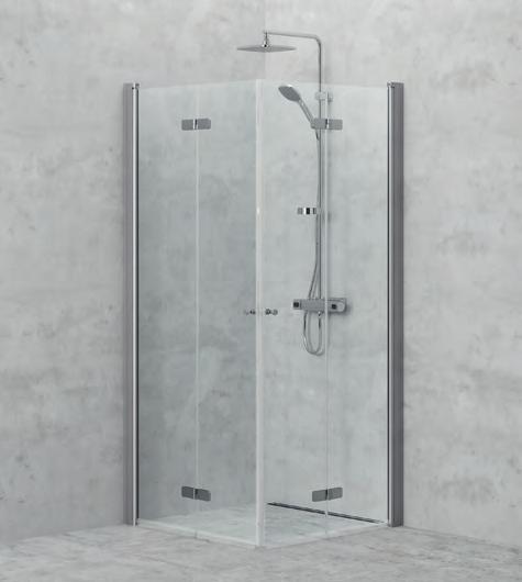 DUSCHAR Ifö Space vikbar dörr Ifö Space vikbar duschdörr ger massor av möjligheter att skapa en bekväm nisch- eller hörndusch i ett litet badrum.