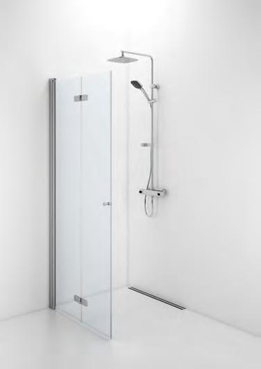 DUSCHAR Ifö Space vikbar duschdörr - Lanseras i mars 2018 Ifö Space vikbara duschdörrar ger gränslösa möjligheter för att skapa en bekväm dusch i ett litet badrum.