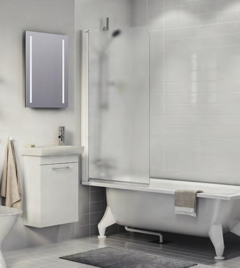 DUSCHAR Ifö Space badkarsvägg Ifö Space badkarsvägg är en elegant och enkel lösning som skapar en duschplats i badkaret. Den svängbara badkarsväggen monterar du enkelt mot badrumsväggen.