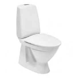 gömma sig och WC-stolen blir mer lättstädad och hygienisk. WC-stolen har hel cisternkåpa med en separat innercistern för vattnet.