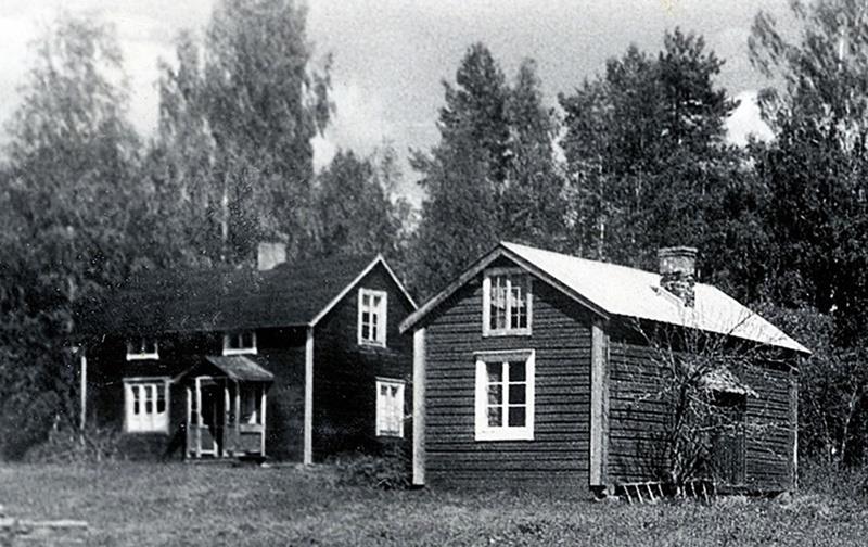 Torpet på Järnberget där Piller Nisse ofta gästade min morfar som ägde torpet. Foto 1966, Per- Olof Wikström.