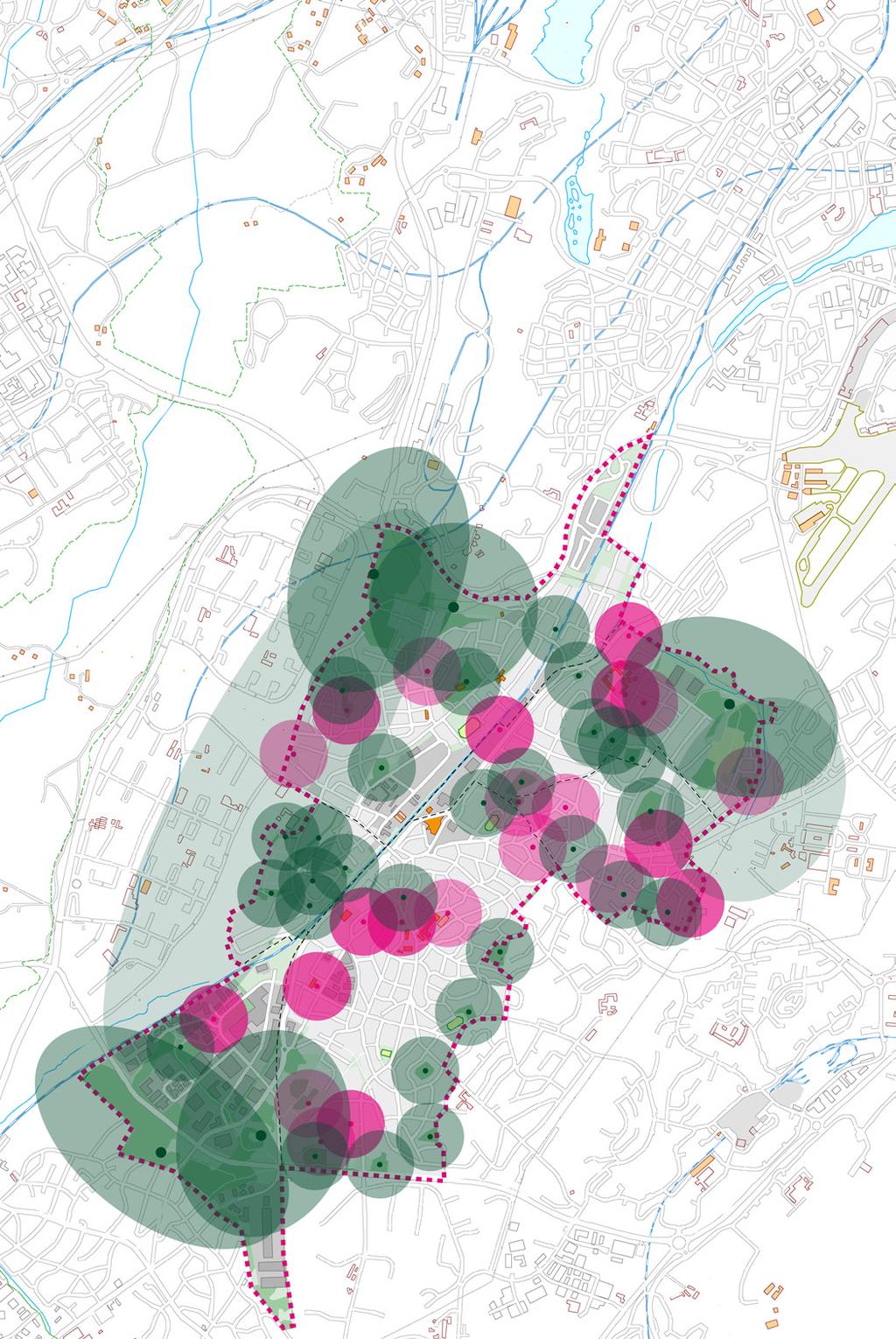 Kvarterspark 200 meter Lek 200 meter En kvarterspark är en park mellan 0,5 och 5 ha som ska kunna nås inom 200 meter från bostaden. Den ska fungera för lek, promenader, avkoppling och samvaro.