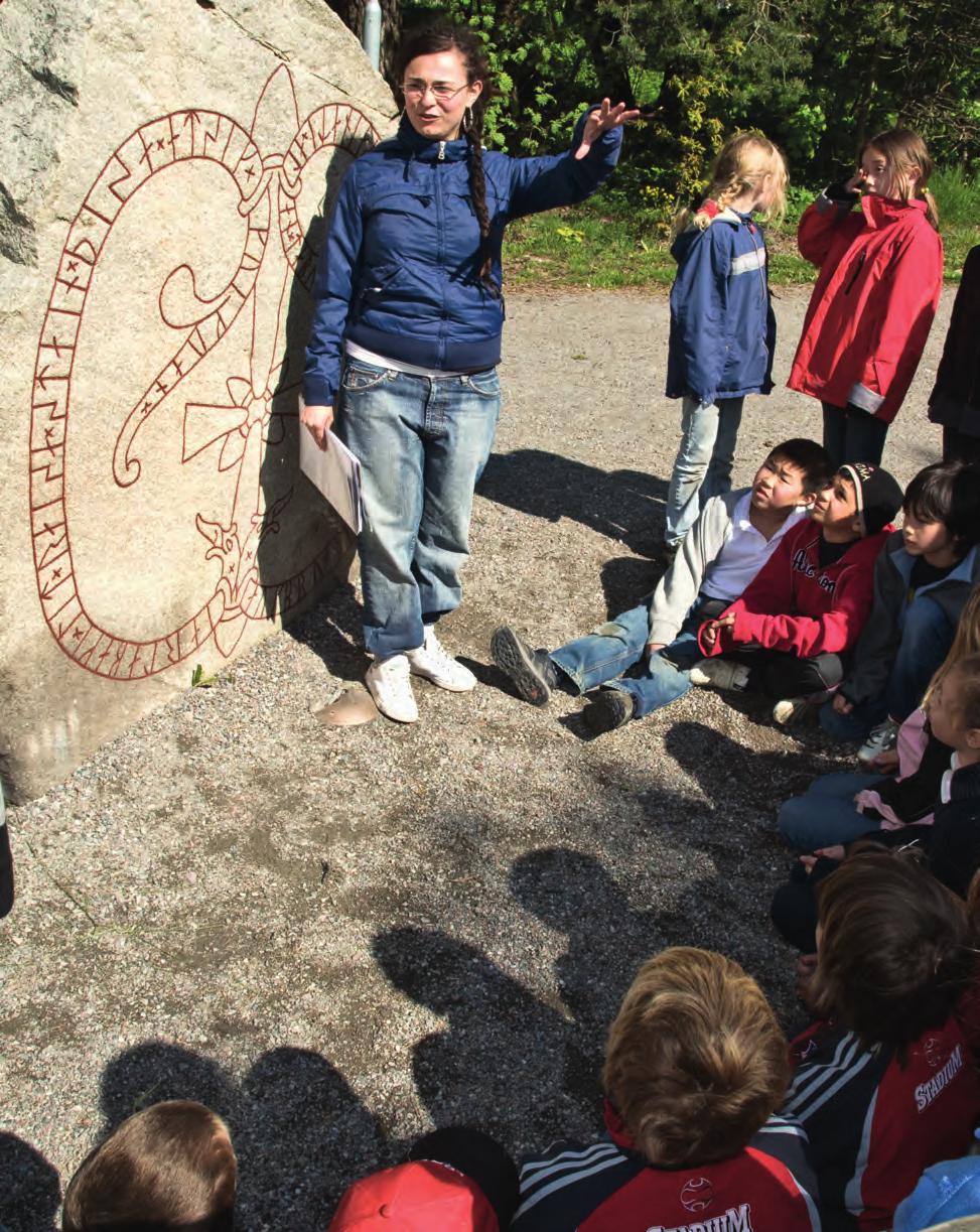 Pedagog och klass vid Jarlabankes bro, U 164.