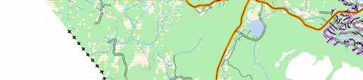 223 476 F Norge Gränsbo 66 215 L Moberget 222 66 Ängeråsen Hundfjället Flygfält 354 361 228 212 Rörbäcksnäs 360 593 213 Vallsjön 62-63 201-205 240 206 209 Tandsjön 0 0,5 1 2