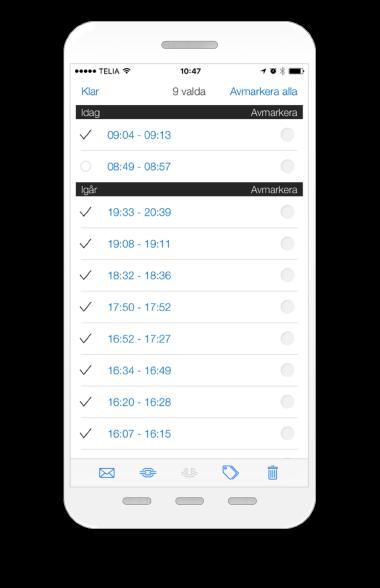 3. Volvo on Call Gå in i Volvo On Call-appen och markera