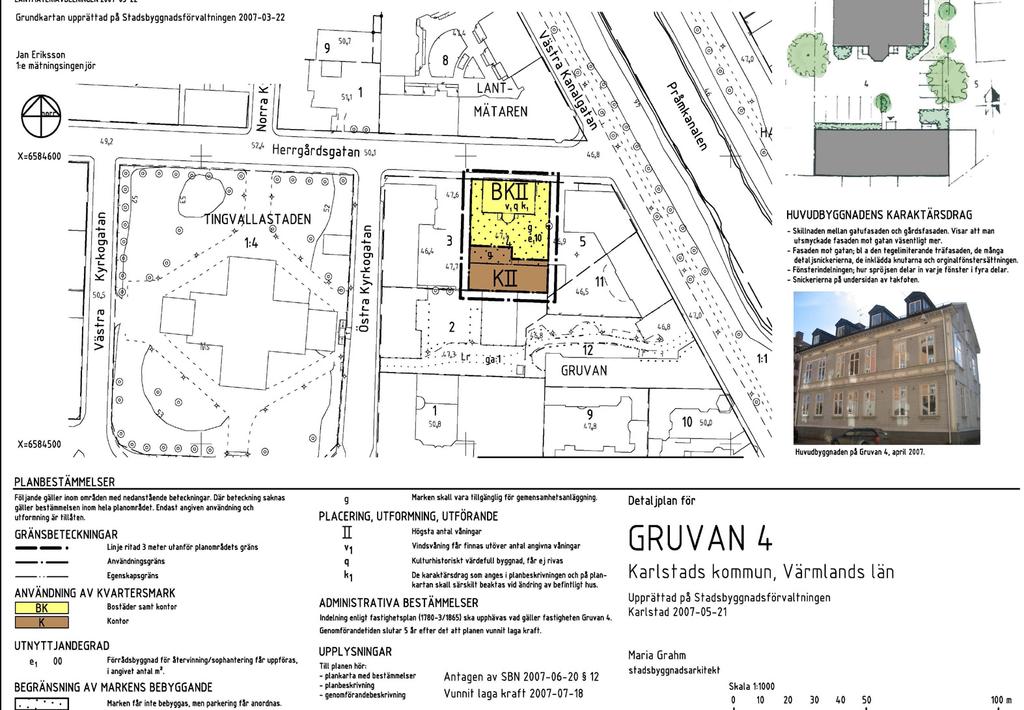 6 Planbeskrivning Detaljplan för Gruvan 13 För att tydliggöra vilka områden i kommunen som ska bebyggas först har en indelning i tre etapper gjorts. I etapp ett prioriteras förtätning av staden.