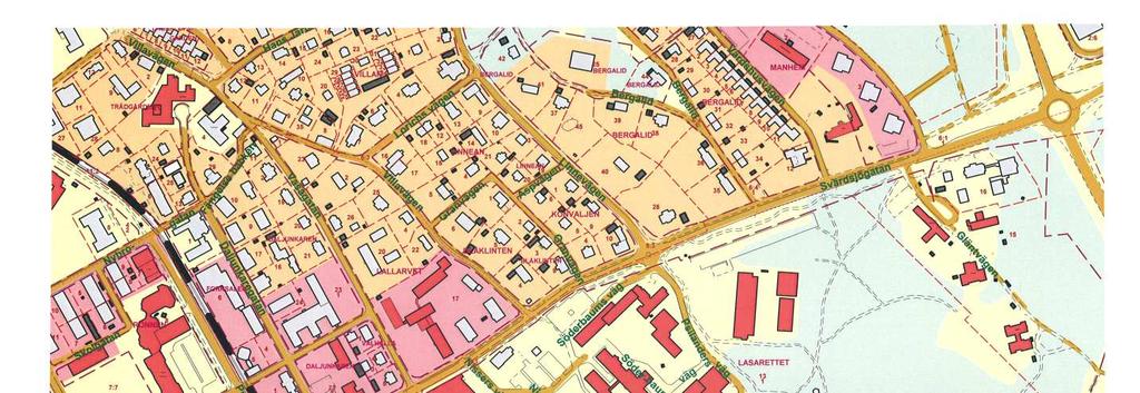 Bilaga 1: Situationsplan med verksamheter i hetvattenscentralens närhet 2 2 3 4 2 5