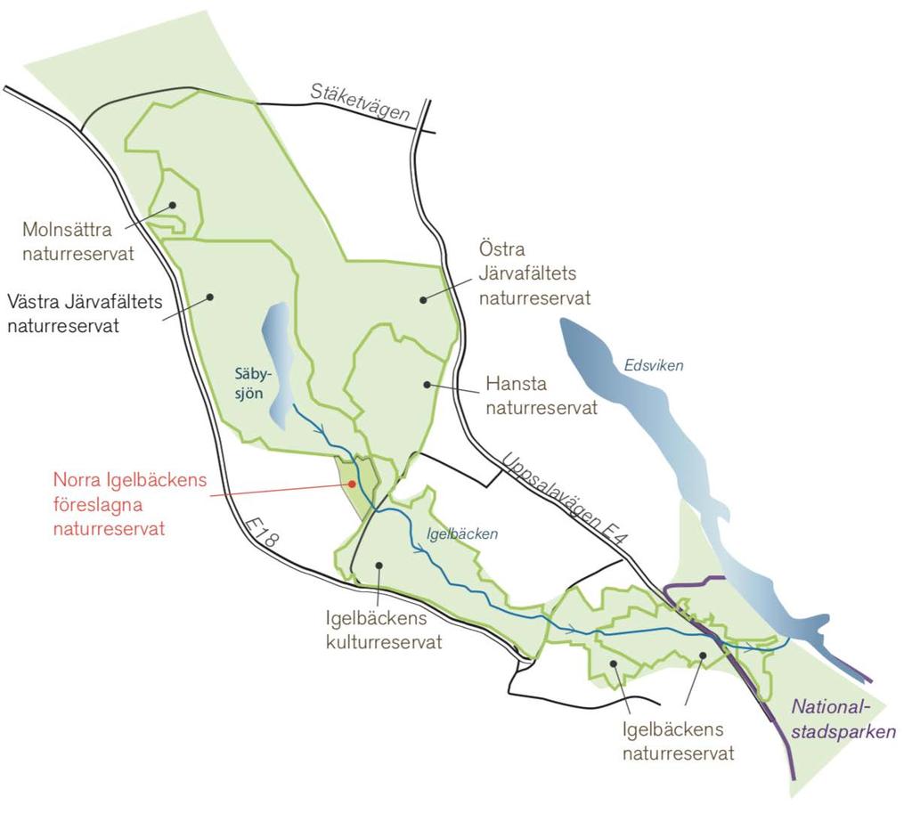 Järvakilen en av Stockholms gröna kilar idag