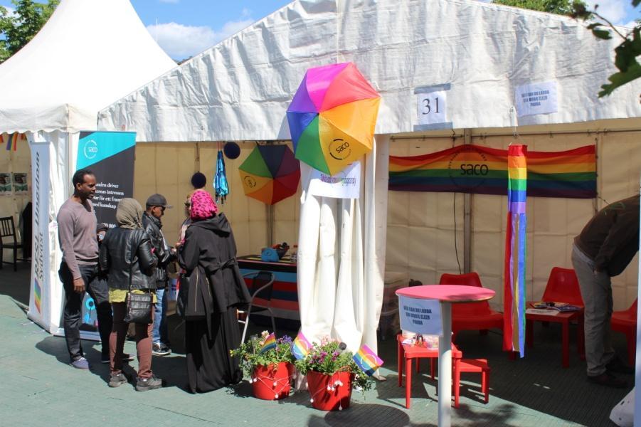 De första besökarna i Sacotältet Jusek gör jobbet i tältet Prideparad Andra Sacofrågor Lokala samverkansöverenskommelser i förvaltningarna.