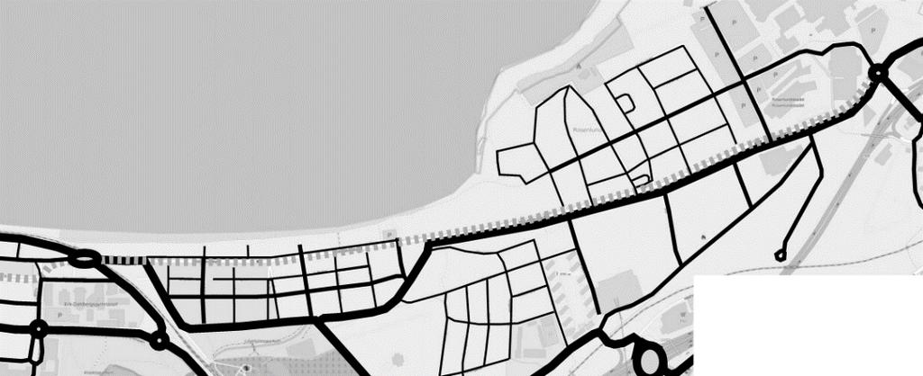 47 Figur 5-4 Gator som är öppna för biltrafik i förslaget: Bakgrundskarta: OpenStreetMap 5.5 Elmia Huskvarna För gång- och cykeltrafiken innebär förslaget inga väsentliga förändringar.
