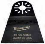 Multitool Tillbehör Universellt fäste gör Milwaukee s multitoolblad kompatibla med de vanligaste multitool verktygen på marknaden. Tänder per tum Bredd Längd 19 mm instickssågblad.