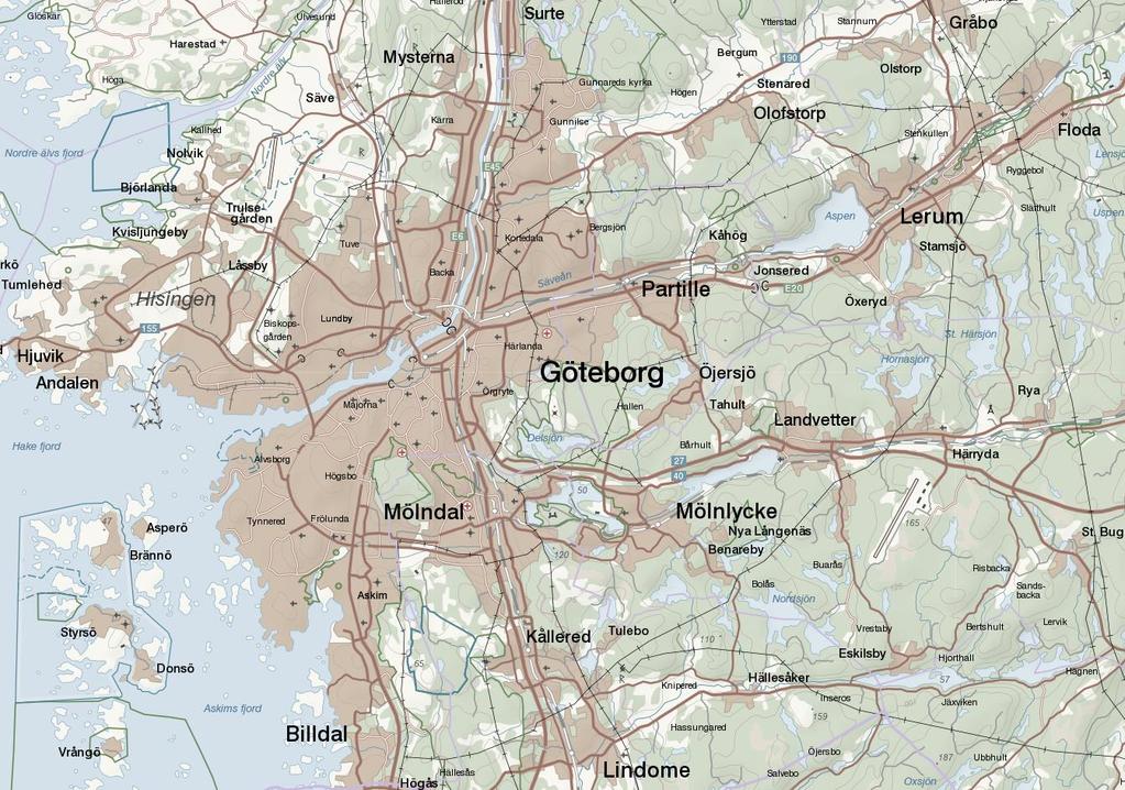 Handeln i Göteborg och regional konkurrens 10 3 8 1 DV 2 7 SV 5 4 6 1.