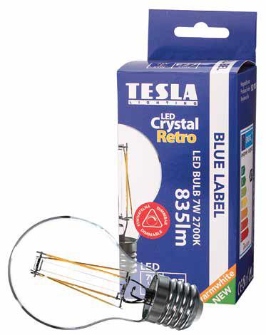 Ljuskällor Crystal Retro LED E27 Dimbar ljuskälla Es7
