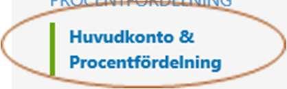 Här kan du även se om någon av dina medarbetare har en kostnadsfördelning och hur många procent fördelningen är på.