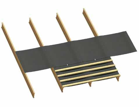 Användning Hunton Underlagstak är en 4,5 mm hård träfiberskiva i format 1200x2460 mm och används som ett lätt/ enkelt underlagstak i både kalla och varma takkonstruktioner.