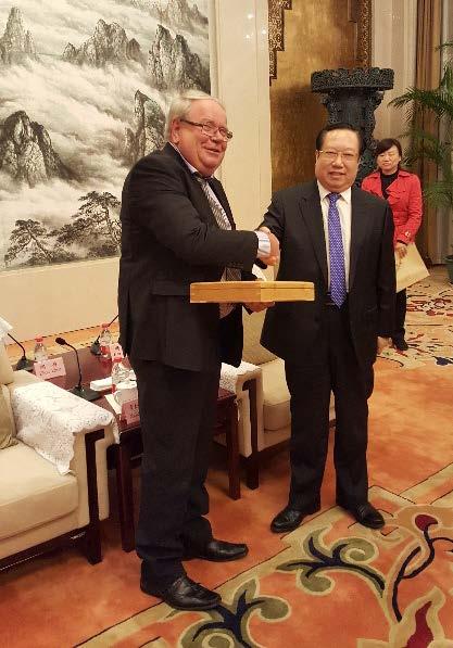 It was our president, Mr. Leif Nilsson's forth visit to Hubei and he held a speech about the importance of the cooperation with Hubei, China.