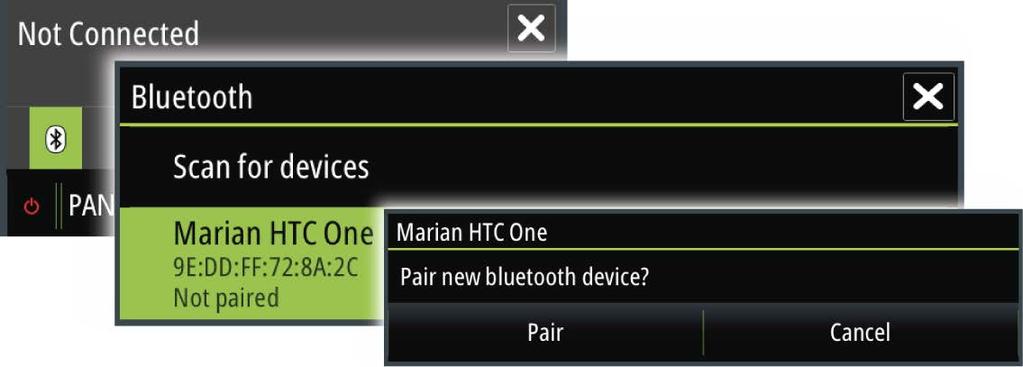 SonicHub 2 har funktioner för Bluetooth SonicHub 2-enheten har funktioner för Bluetooth.