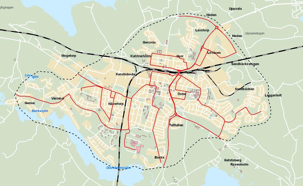 Karta 4, Kollektivtrafik 2012