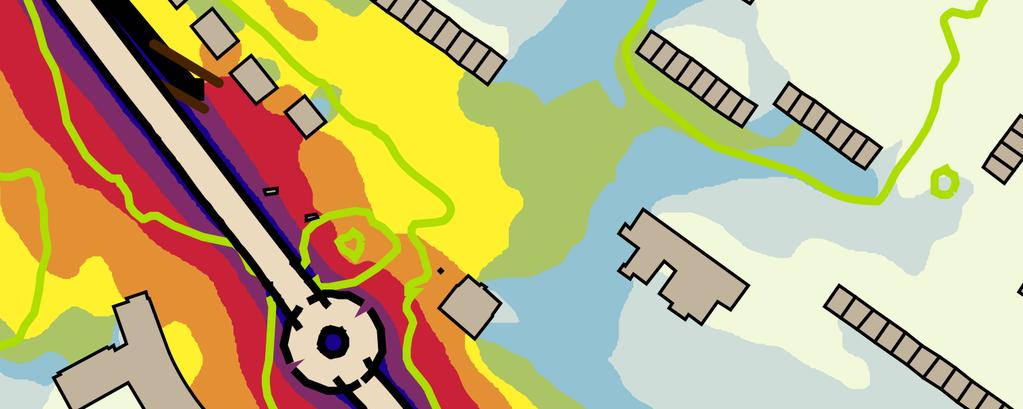 Tabell 1. Riktvärden för buller från väg- och spårtrafik på ny skolgård (frifältsvärde).