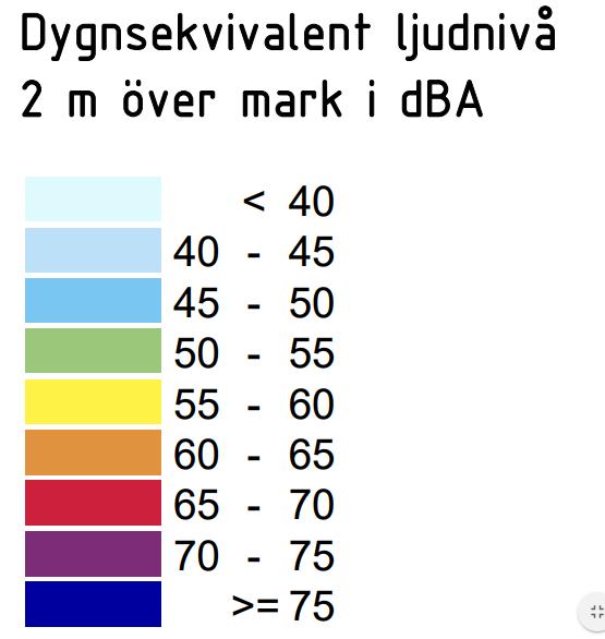 vistelseytan som bullerstörda. Vistelseyta definieras som fastighetsytan förutom ytan som upptas av byggnader och parkeringsplatser.
