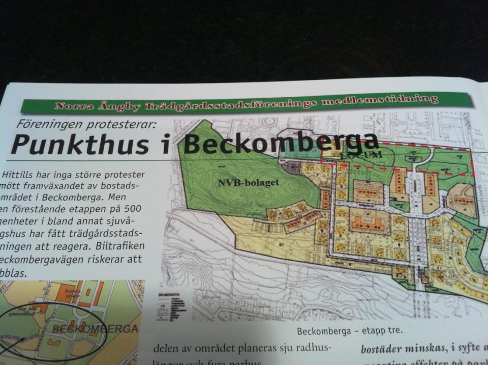 NÄT bevakar Norra Ängbybornas intressen i kontakter