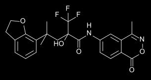 23.) BOL-303242-X, (nedan) är en selektiv glukokortikoidreceptoragonist som innehåller en tri-fluormetylgrupp; vad kan vara skälet till att introducera den? a.) Det förenklar storskalesyntes av substansen b.