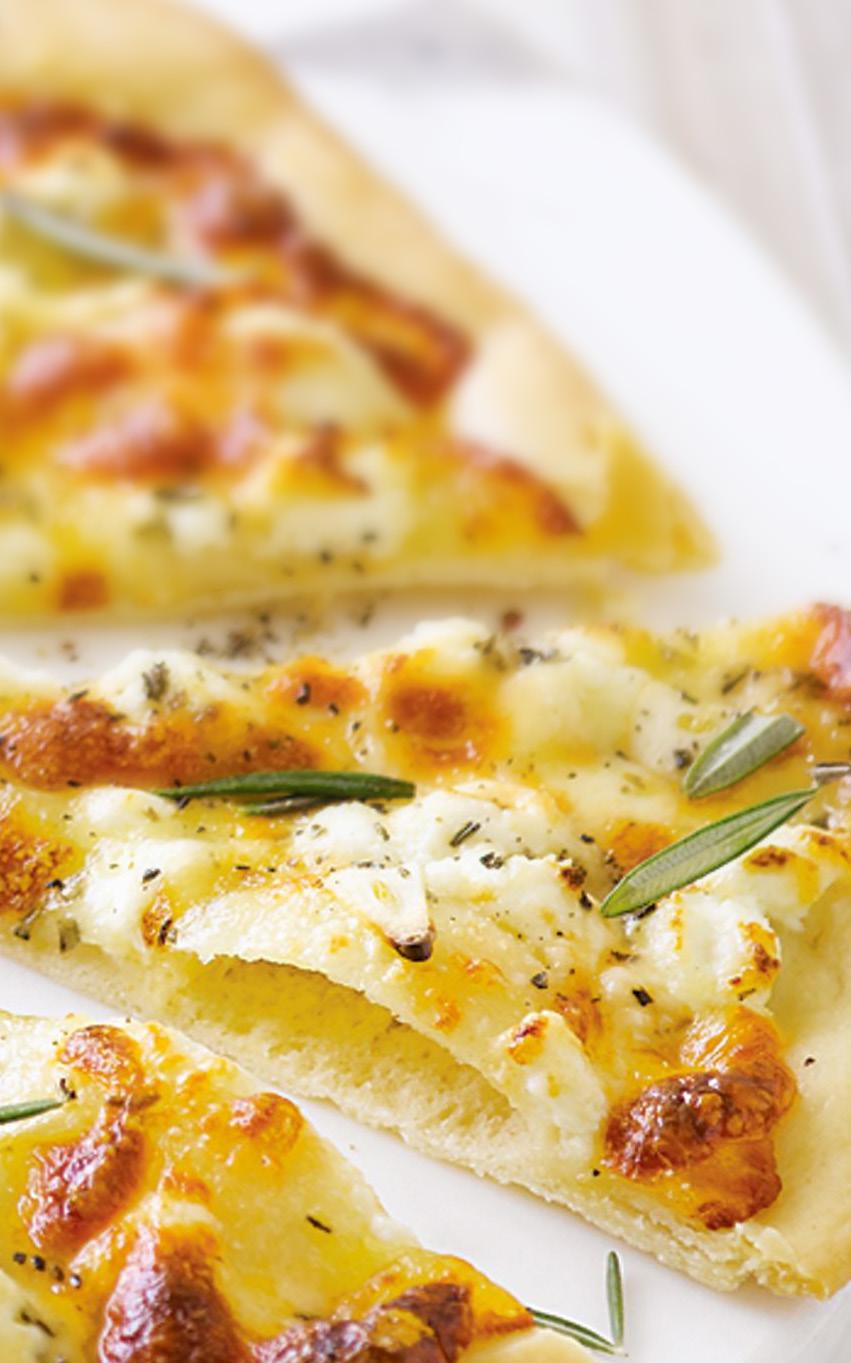 SALSICCA BIANCA Detta är en fräsch och mustig pizza med mjuka och runda smaker som uppskattas av alla.