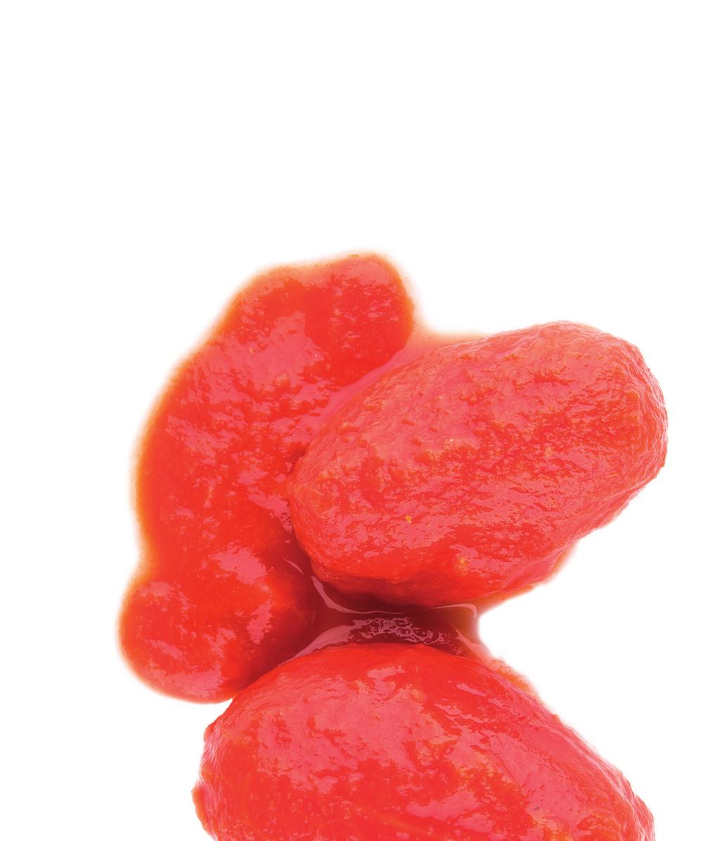 Tomatsåsen TOMATERNA I TOMATSÅSEN Ofta är tomatsåser färdigkryddade, de innehåller kvistade kryddor, förtjockningsmedel,