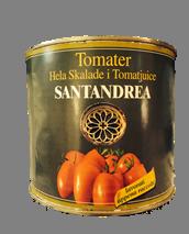 Tomaterna finns som hela, skalade i burk, samt passerade som en färdig tomatsås utan