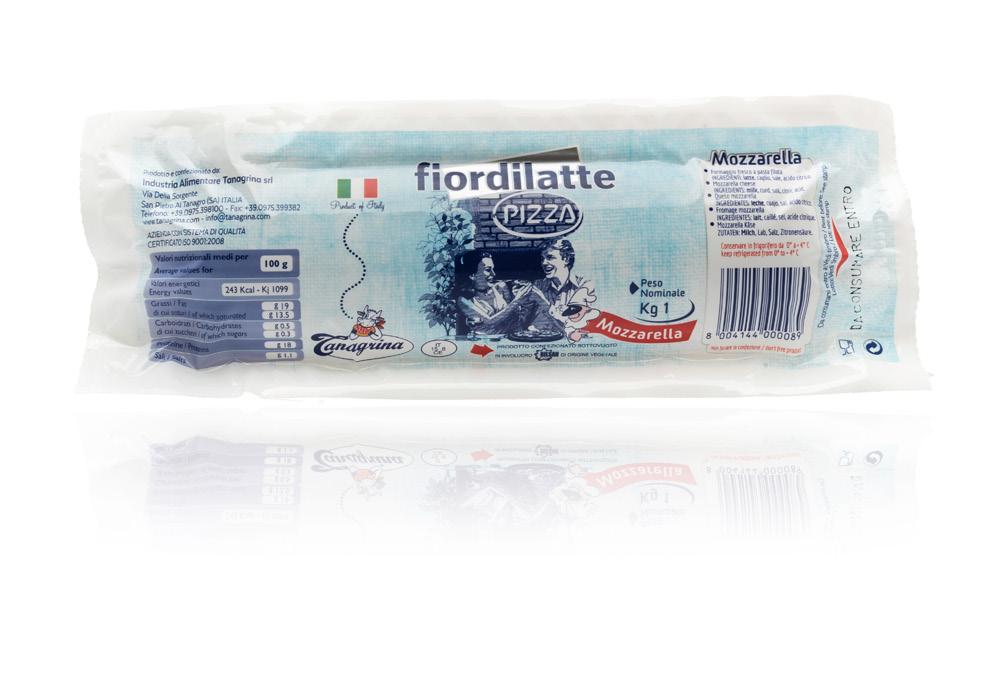 Alla mozzarell från Tanagrina är Fior di latte - Gjord